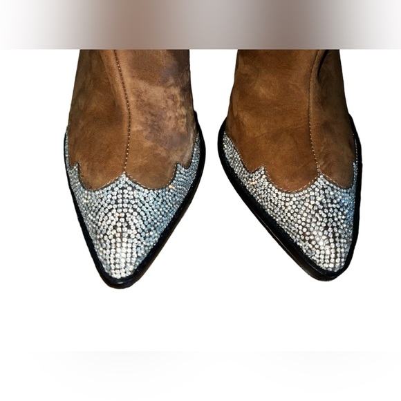Schutz Embellished Bling Western Boot. Preowned. Woman’s Size 8 - Picture 3 of 8